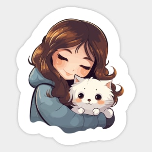 cat owner Sticker